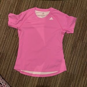 Adidas women’s workout t shirt size small, no flaws or stains (worn twice)